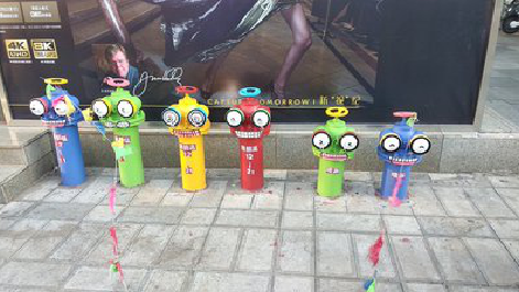 津市商业区彩绘