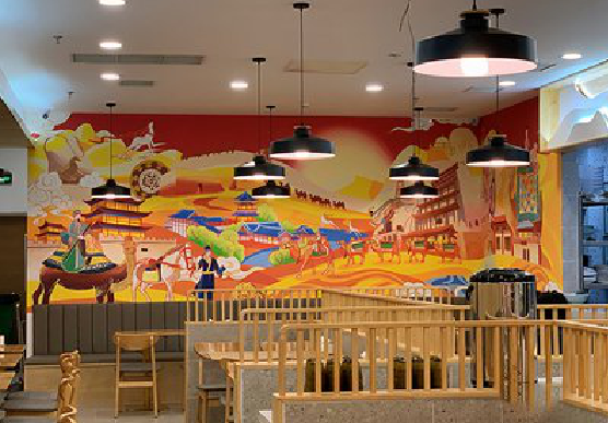 津市商业空间彩绘介绍。