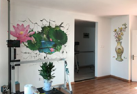 津市墙体彩绘相比墙纸的优势。