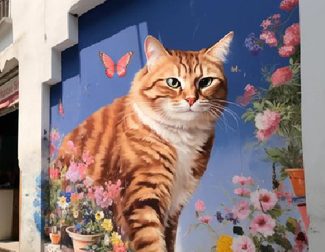 津市自己绘制有个性的手绘墙